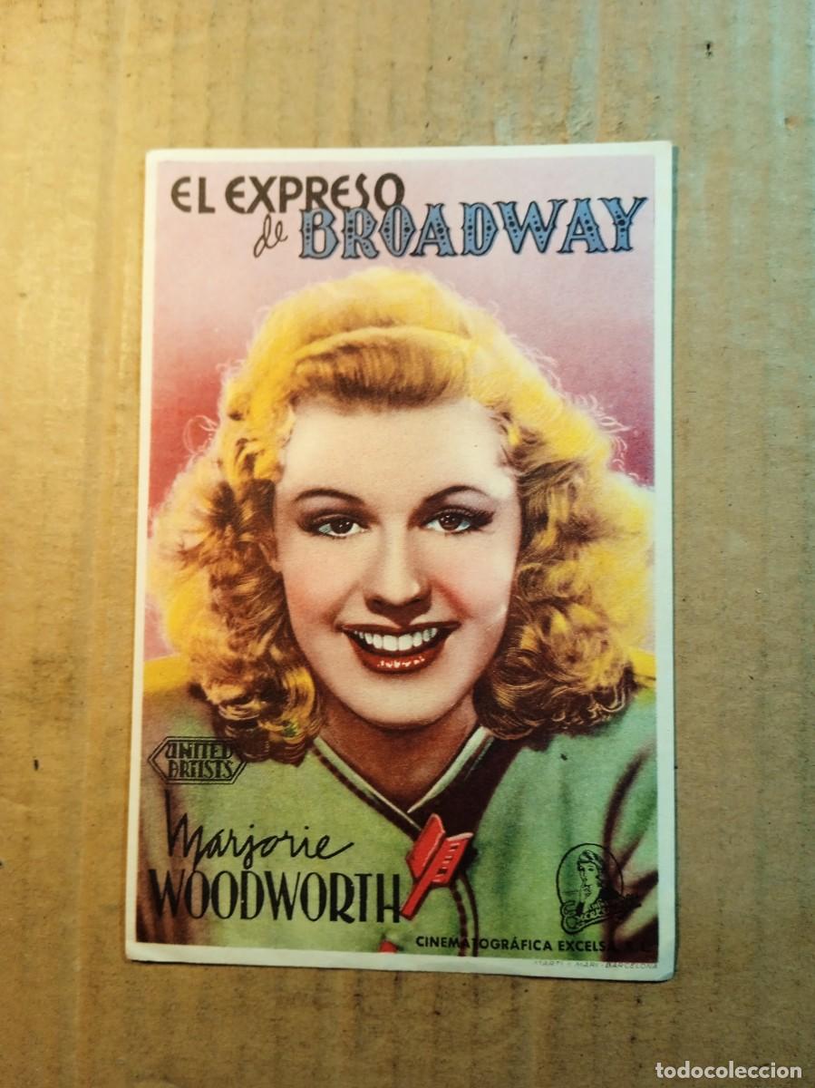 Cine: FOLLETO DE MANO SIN PUBLICIDAD EL EXPRESO DE BROAWAY