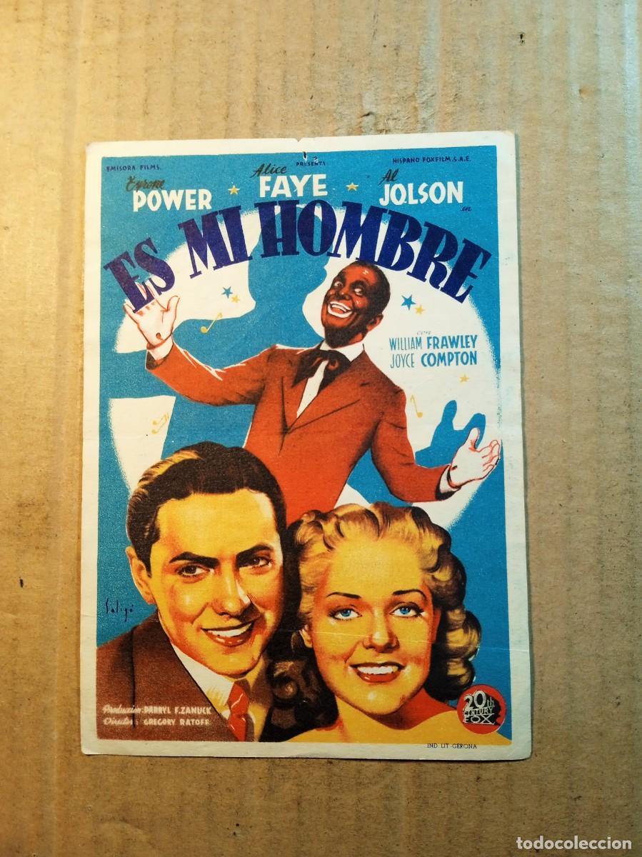 Cine: FOLLETO DE MANO SIN PUBLICIDAD ES MI HOMBRE
