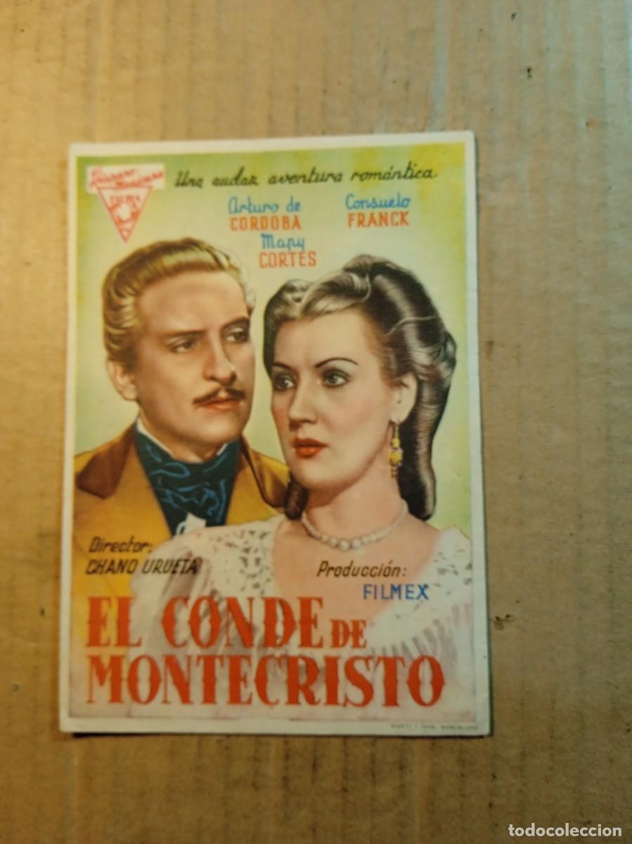 Cine: FOLLETO DE MANO SIN PUBLICIDAD EL CONDE DE MONTECRISTO