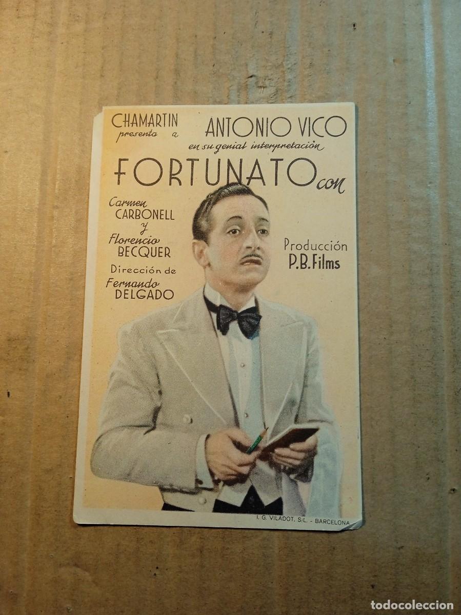 Cine: FOLLETO DE MANO SIN PUBLICIDAD FORTUNATO