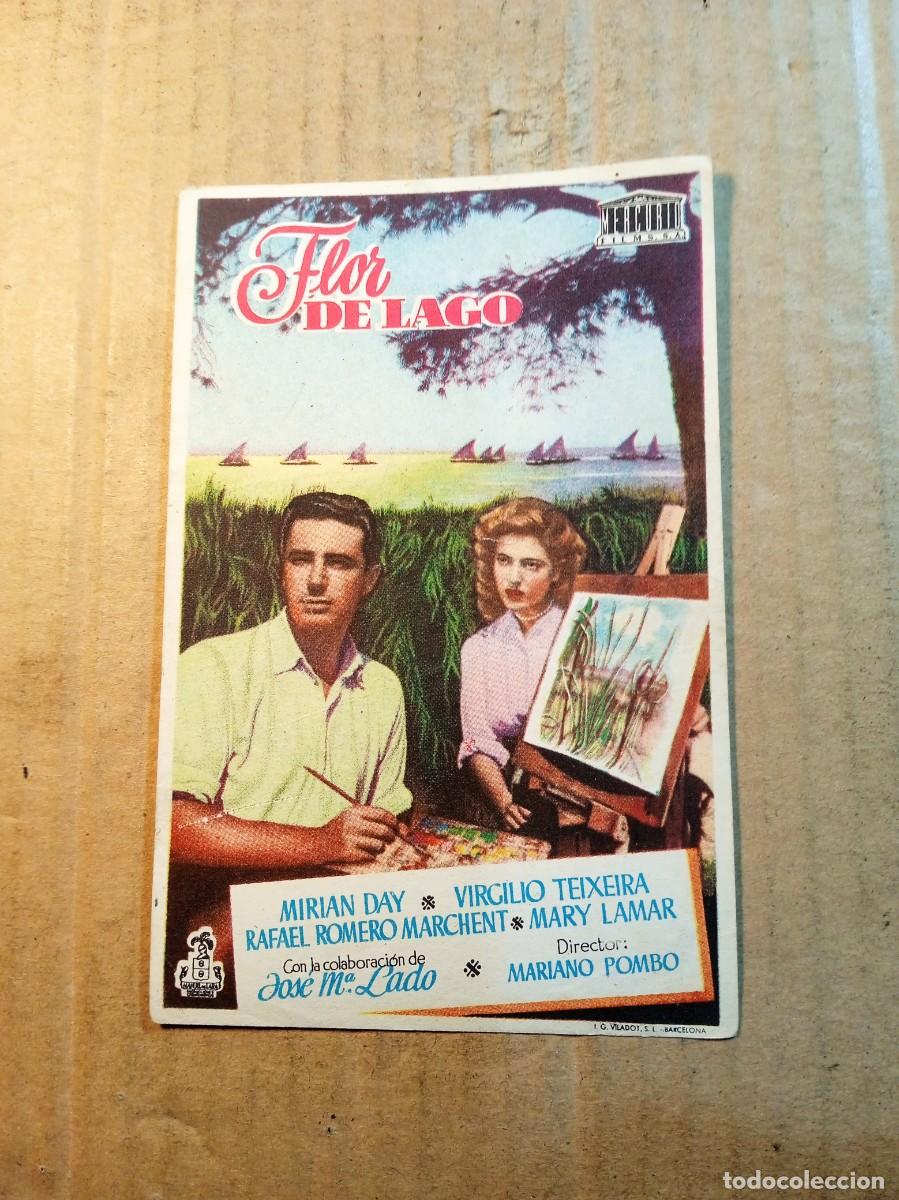 Cine: FOLLETO DE MANO SIN PUBLICIDAD FLOR DE LAGO