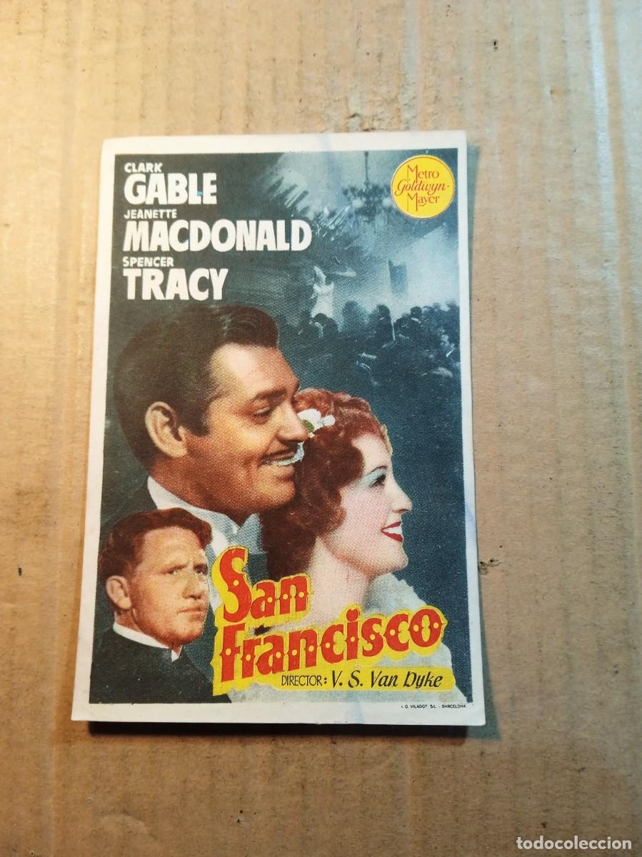 Cine: FOLLETO DE MANO SIN PUBLICIDAD SAN FRANCISCO