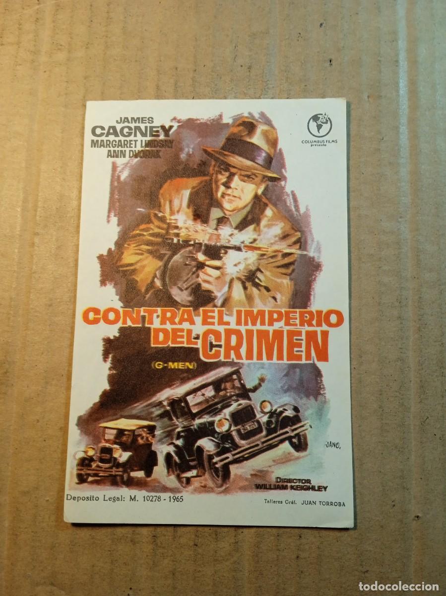 Foglietti di film di film antichi di cinema: FOLLETO DE MANO SIN PUBLICIDAD CONTRA EL IMPERIO DEL CRIMEN