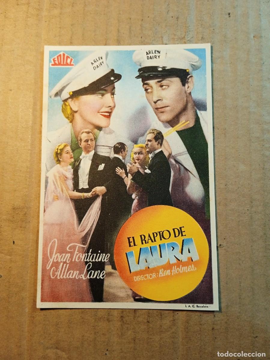Cine: FOLLETO DE MANO SIN PUBLICIDAD EL RAPTO DE LAURA