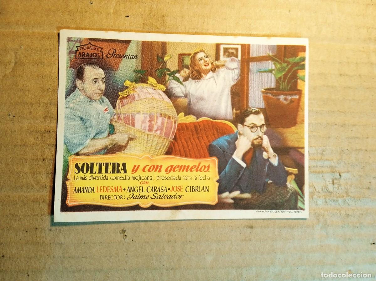 Cine: FOLLETO DE MANO SIN PUBLICIDAD SOLTERA Y CON GEMELOS