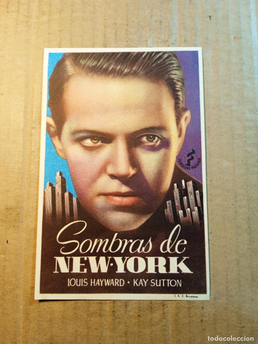 Cine: FOLLETO DE MANO SIN PUBLICIDAD SOMBRAS DE NEW-YORK