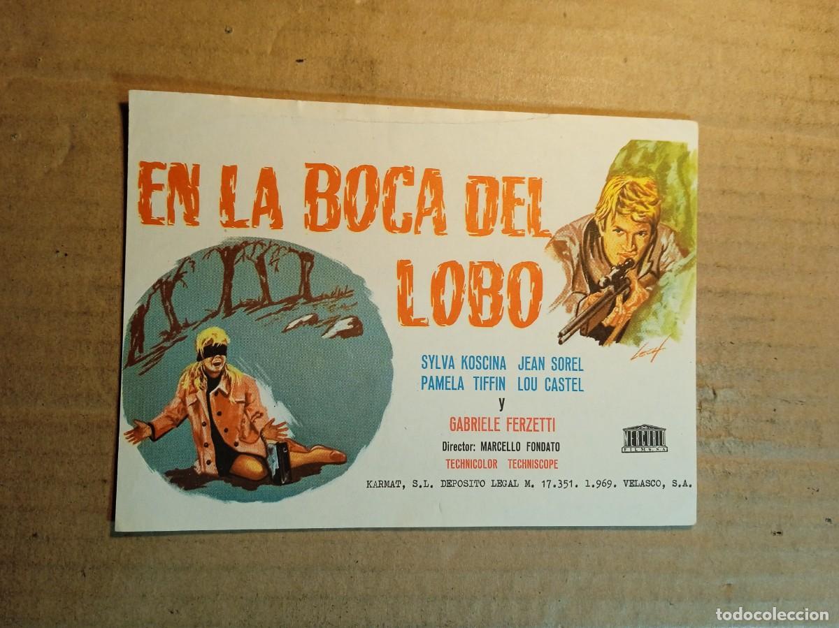 Cine: FOLLETO DE MANO SIN PUBLICIDAD EN LA BOCA DEL LOBO