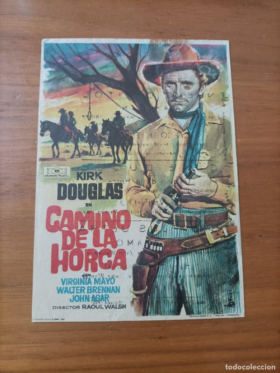 Cine: CAMINO DE LA HORCA. C/P. CINE DUQUE M&Aacute;LAGA, KIRK DOUGLAS, VIRGINIA MAYO. ALBU