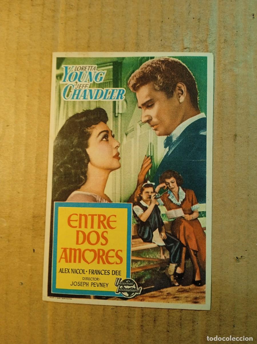 Cine: FOLLETO DE MANO CON PUBLICIDAD ENTRE DOS AMORES