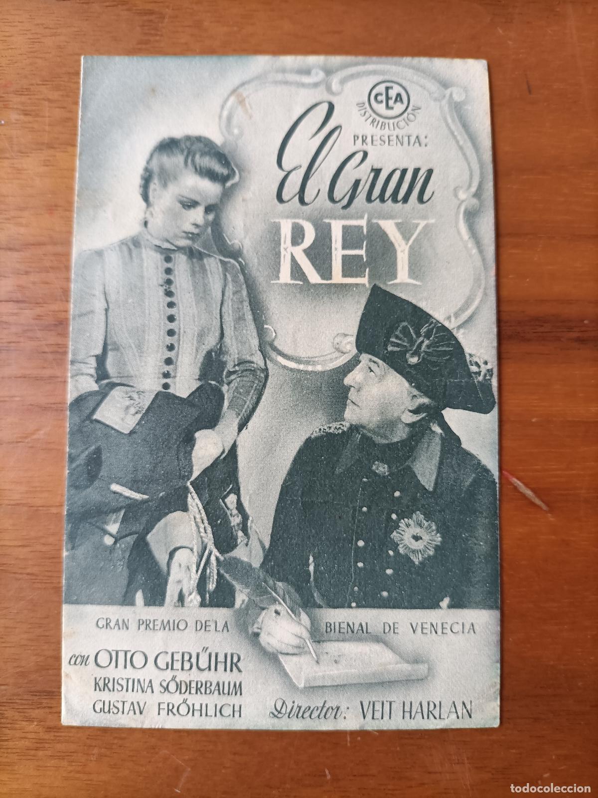 Cine: EL GRAN REY. 1942, GRAN PREMIO DE LA BIENAL DE VENECIA. ES DOBLE. S/P.