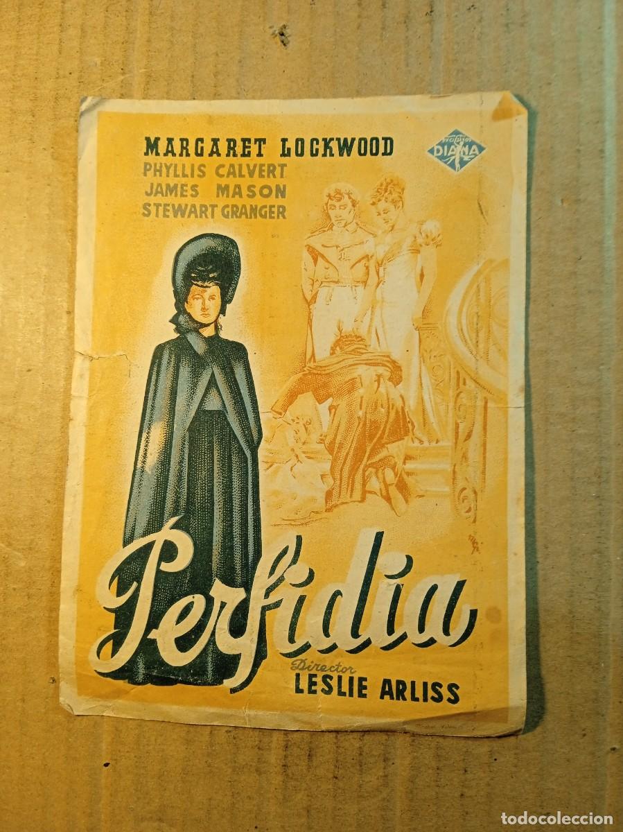 Cine: FOLLETO DE MANO CON PUBLICIDAD PERFIDIA