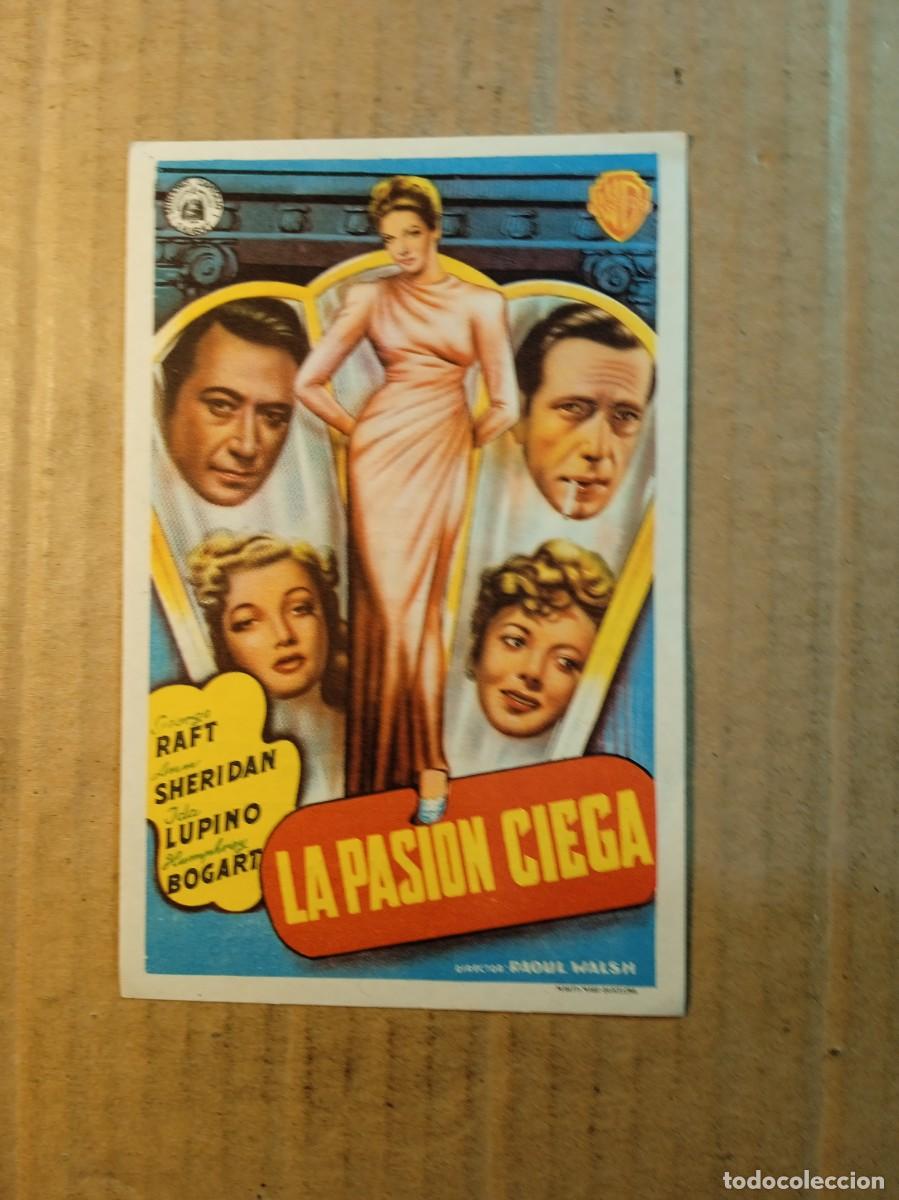 Cine: FOLLETO DE MANO CON PUBLICIDAD LA PASION CIEGA