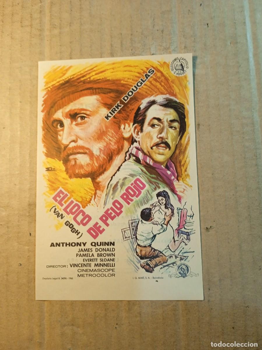 Cine: FOLLETO DE MANO CON PUBLICIDAD EL LO0CO DE PELO ROJO