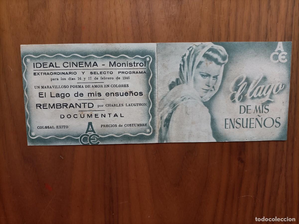 Cine: EL LAGO DE MIS SUE&Ntilde;OS. 1943. C/P. IDEAL CINEMA -MONISTROL. 1946. ES DOBLE.