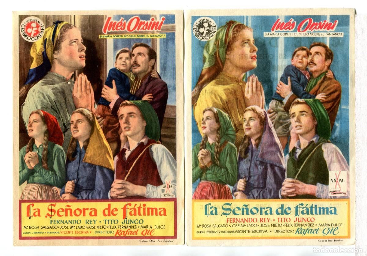 Cine: LA SE&Ntilde;ORA DE F&Aacute;TIMA, con Fernado Rey.