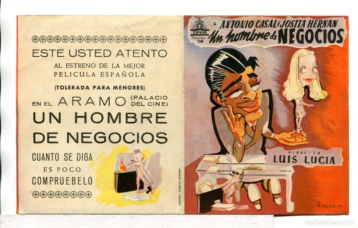 Cine: UN HOMBRE DE NEGOCIOS, con Josita Hern&aacute;n.