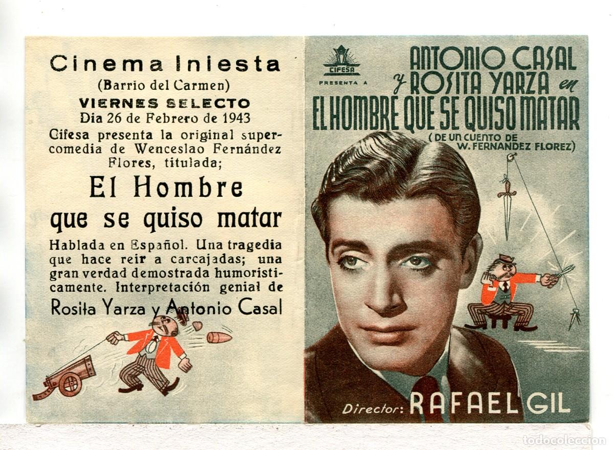 Cine: EL HOMBRE QUE SE QUISO MATAR, con Antonio Casal.