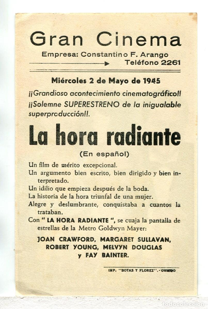 Cine: LA HORA RADIANTE, con Joan Crawford. - Foto 2