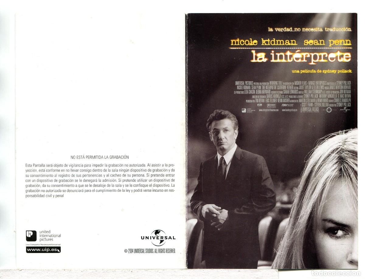 Cine: LA INTERPRETE, con N&iacute;cole Kidman.