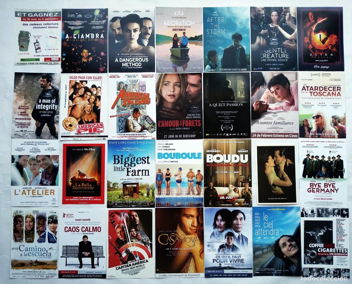 Cine: 50 PROGRAMAS VARIADOS DE CINE, LOTE N&ordm; C-01. 15 X 21 cms.