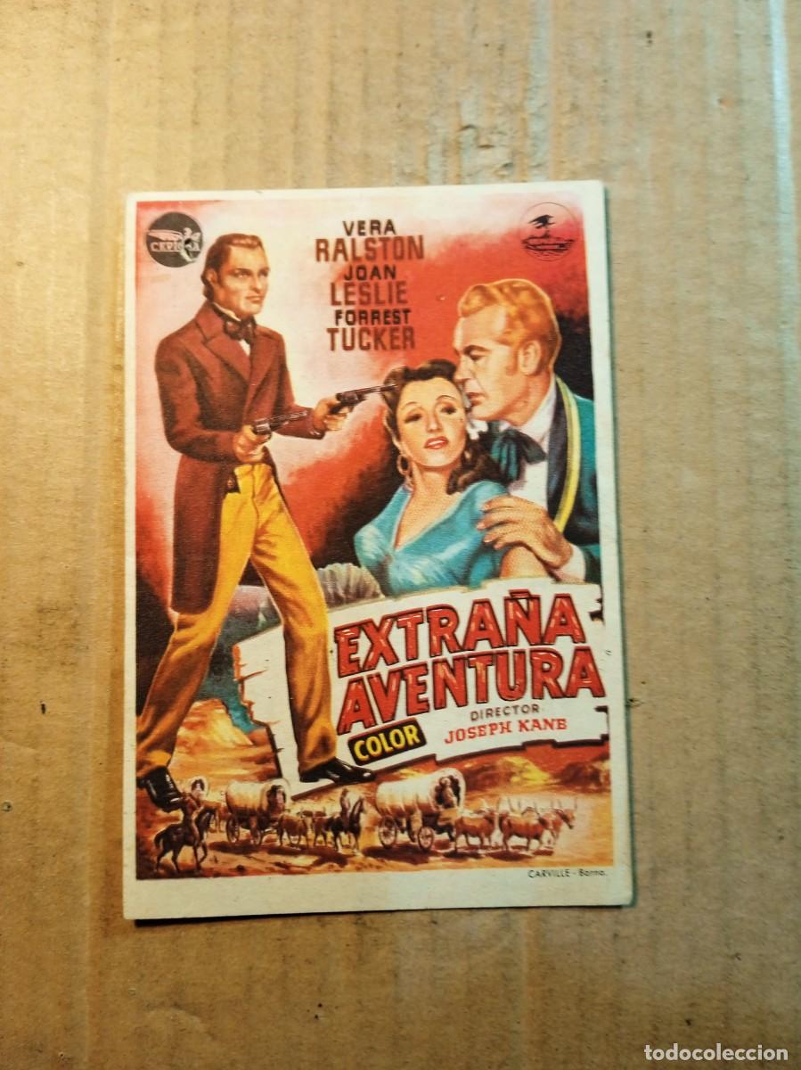 Kino: FOLLETO DE MANO CON PUBLICIDAD EXTRA&Ntilde;A AVENTURA