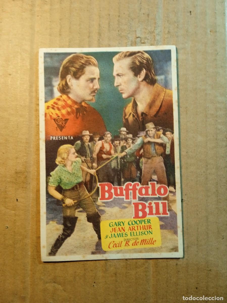 Kino: FOLLETO DE MANO CON PUBLICIDAD BUFFALO BILL
