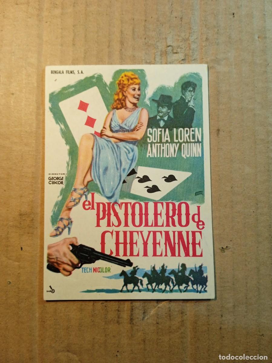 Kino: FOLLETO DE MANO CON PUBLICIDAD EL PISTOLERO DE CHEYENNE