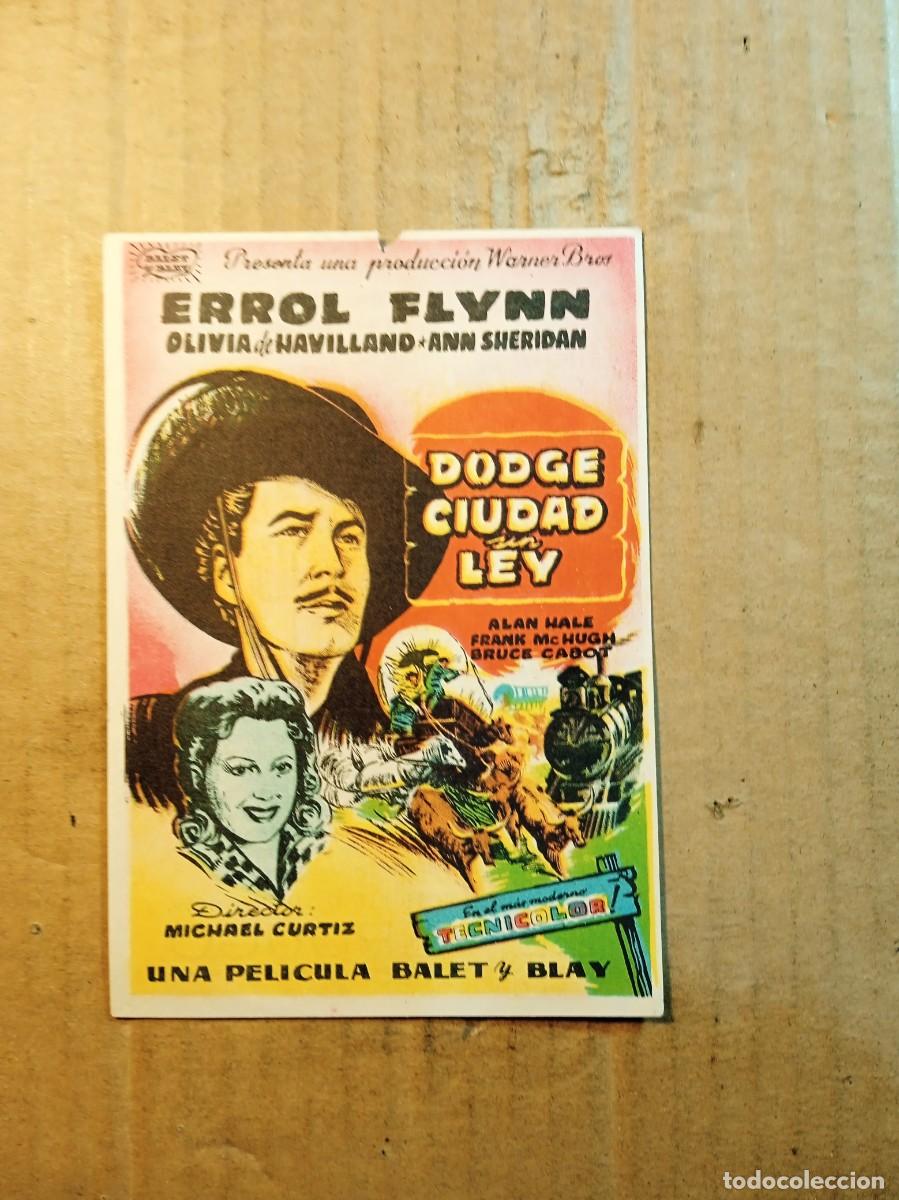 Kino: FOLLETO DE MANO CON PUBLICIDAD DODGE CIUDAD SIN LEY