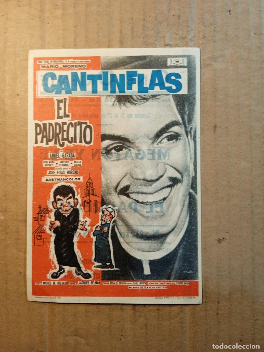 Cine: FOLLETO DE MANO CON PUBLICIDAD CANTINFLAS EL PADRECITO