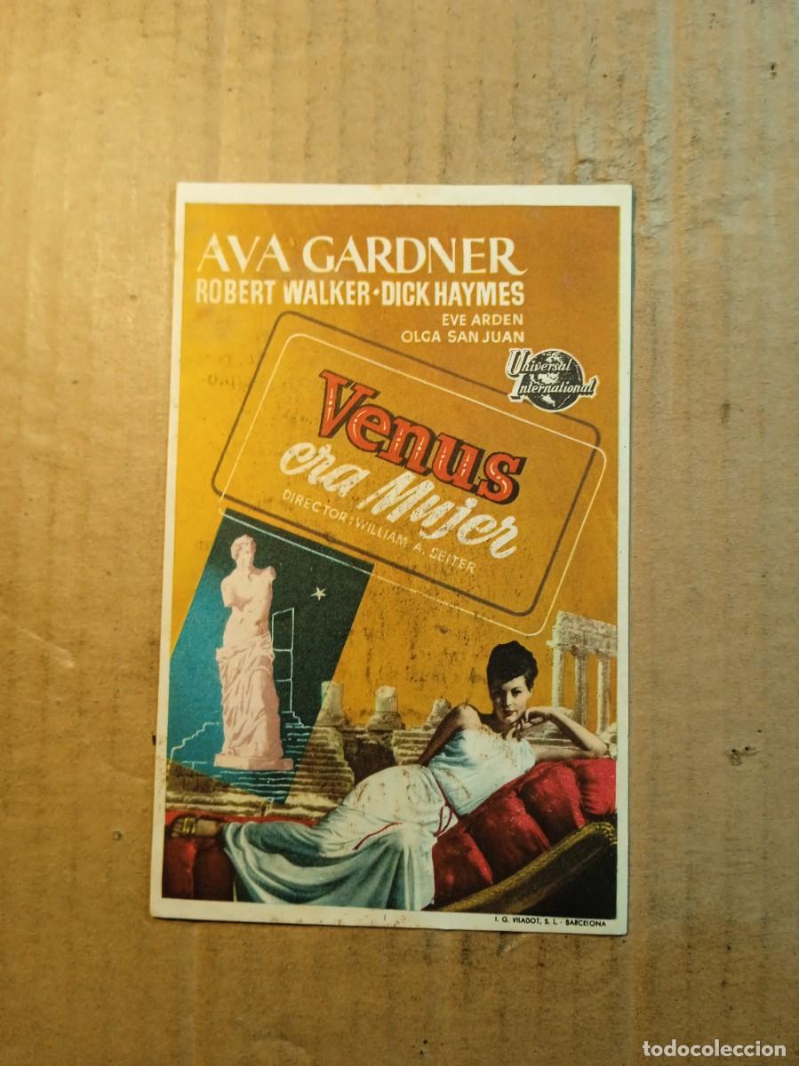 Cine: FOLLETO DE MANO CON PUBLICIDAD VENUS ERA MUJER