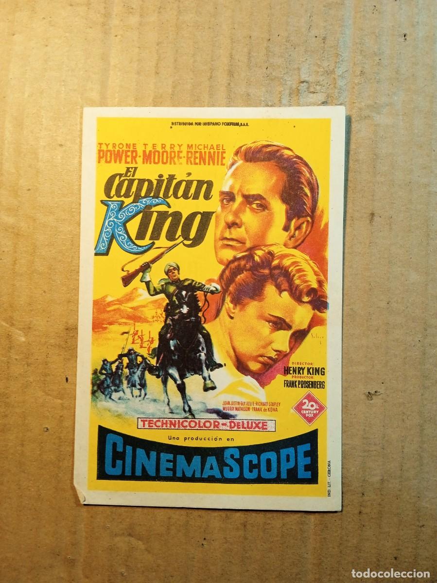 Cine: FOLLETO DE MANO CON PUBLICIDAD EL CAPITAN KING