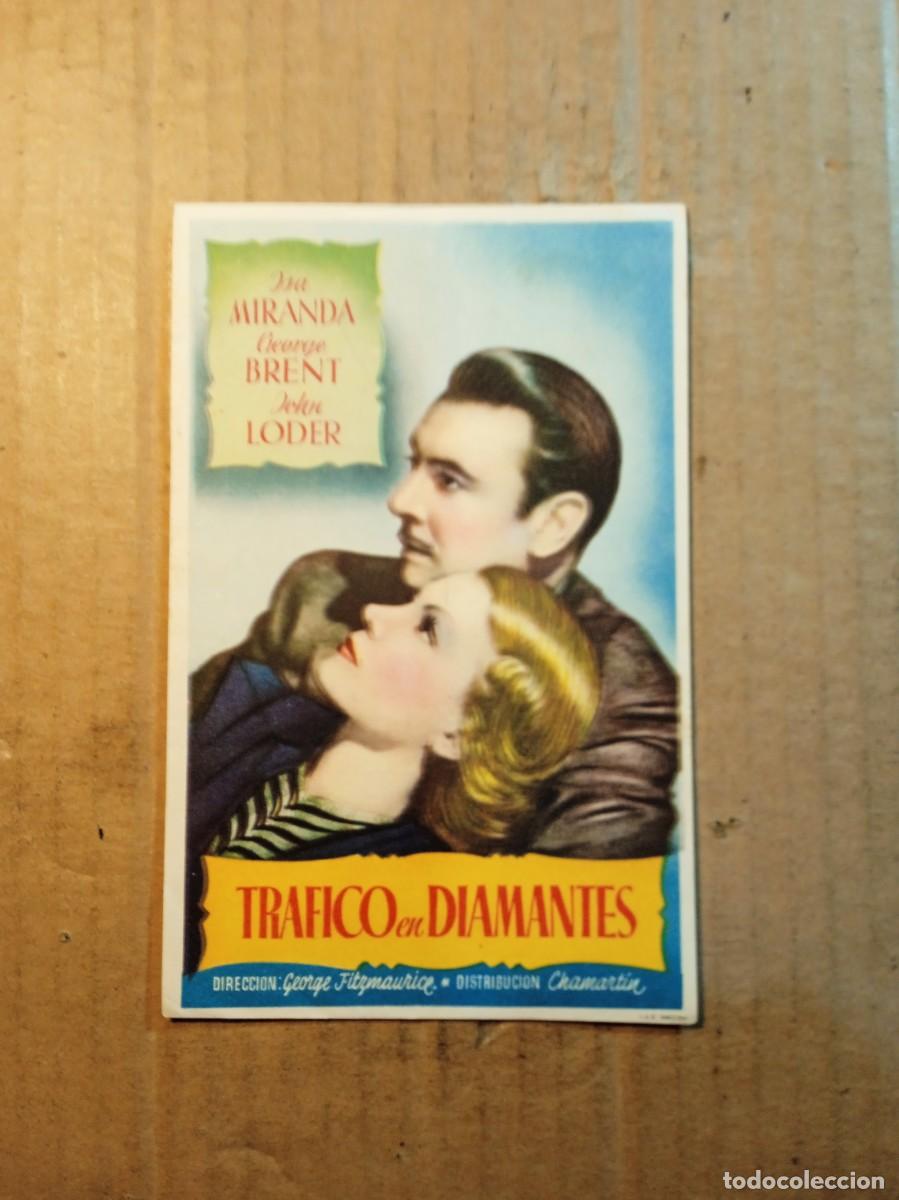 Cine: FOLLETO DE MANO CON PUBLICIDAD TRAFICO DE DIAMANTES