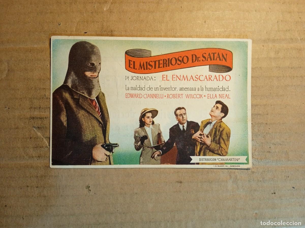 Cine: FOLLETO DE MANO CON PUBLICIDAD EL MISTERIOSO DR. SATAN