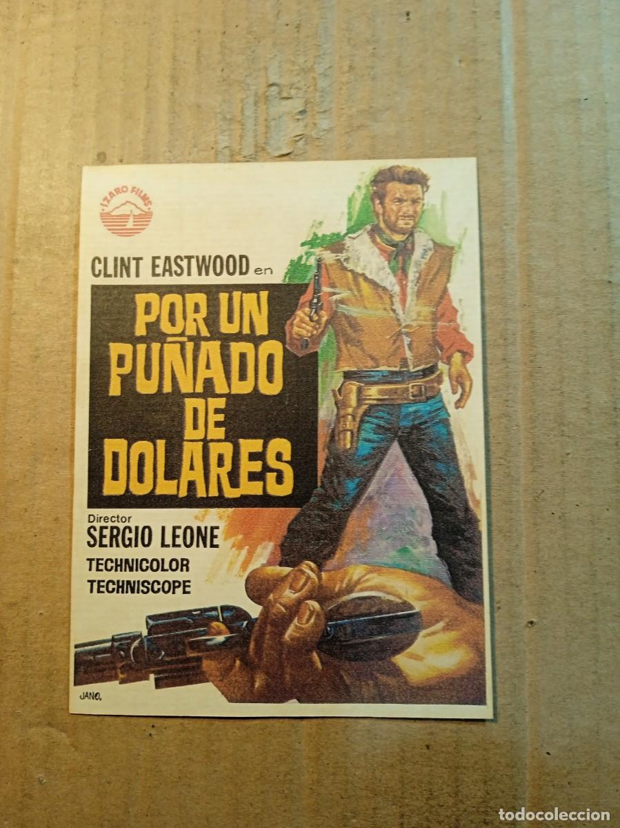 Cine: FOLLETO DE MANO CON PUBLICIDAD POR UN PU&Ntilde;ADO DE DOLARES