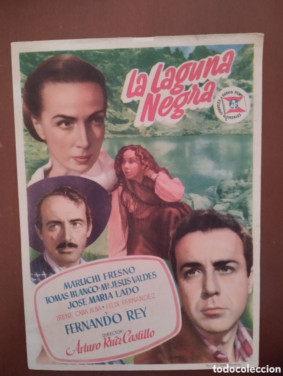 Cine: Folleto Programa de cine - LA LAGUNA NEGRA