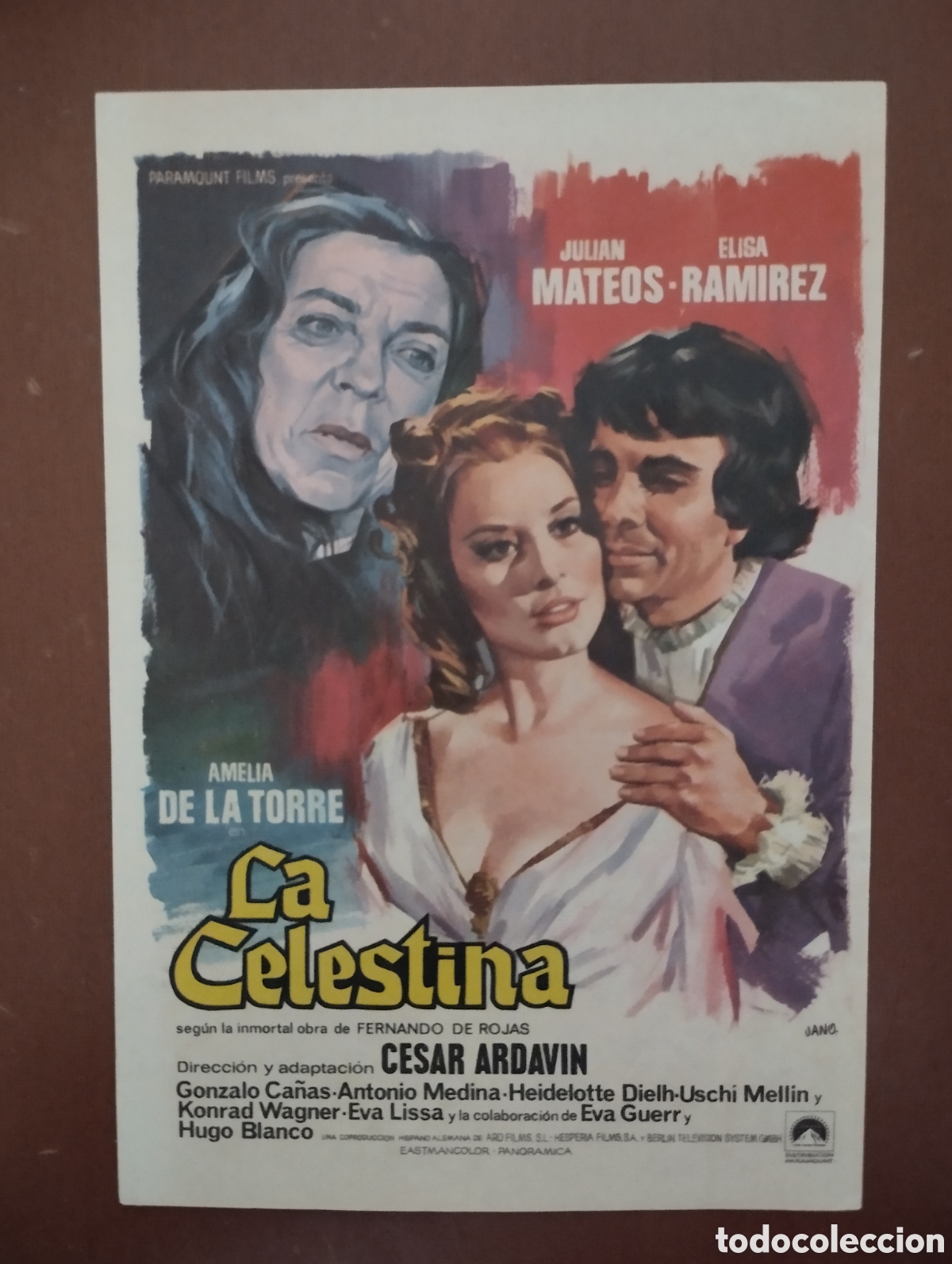 Cine: Folleto Programa de cine - LA CELESTINA
