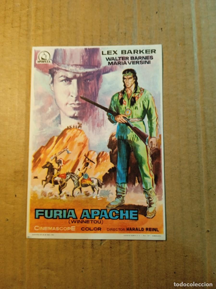 Cine: FOLLETO DE MANO CON PUBLICIDAD FURIA APACHE