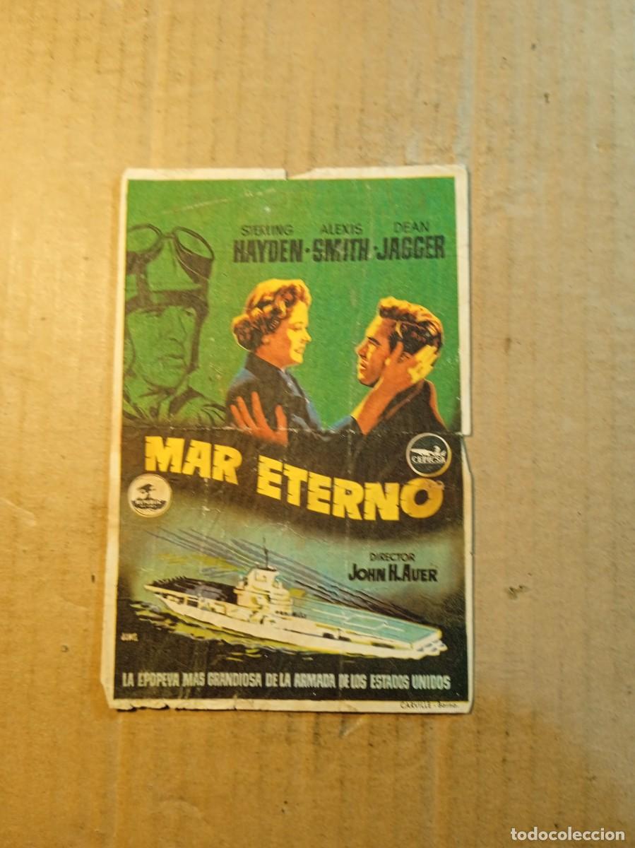 Cine: FOLLETO DE MANO CON PUBLICIDAD MAR ETERNO