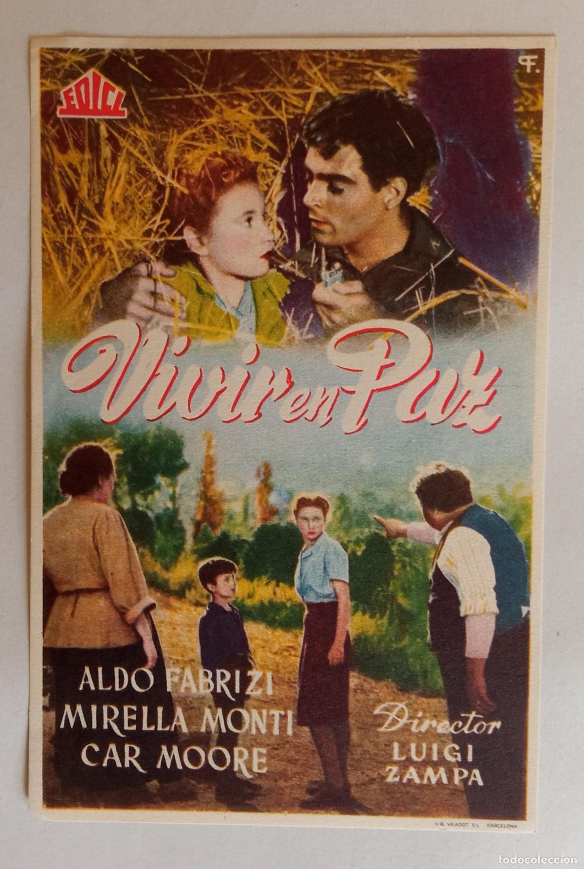 Cine: PROGRAMA DE CINE. ALDO FABRIZI. VIVIR EN PAZ