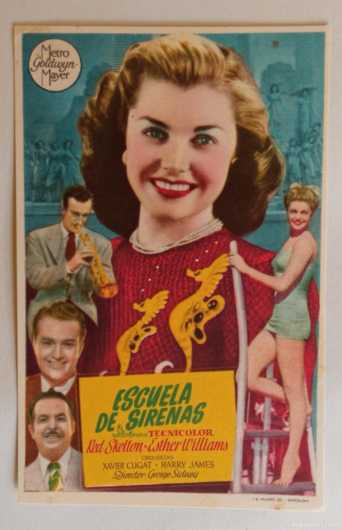 Cine: PROGRAMA DE CINE. ESTHER WILLIAMS. ESCUELA DE SIRENAS