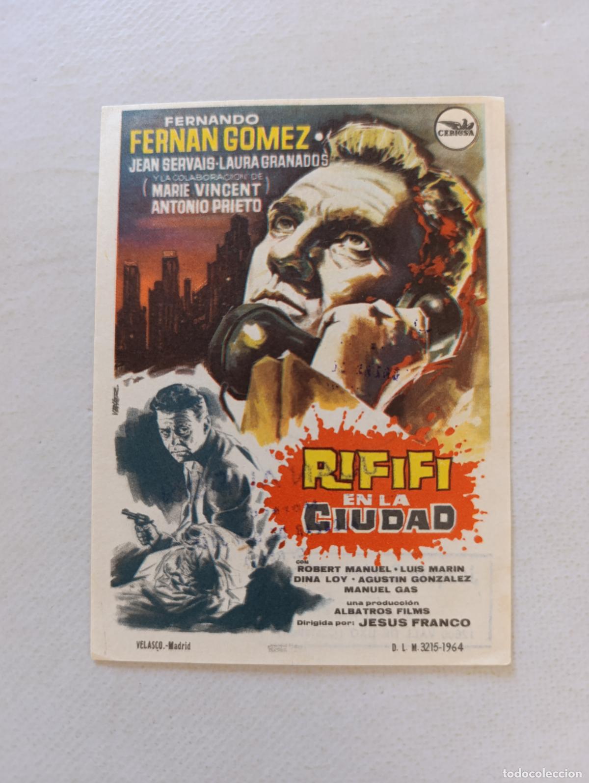 Cine: FOLLETO DE MANO - RIFIFI EN LA CIUDAD - FERNANDO FERNAN GOMEZ (150C)