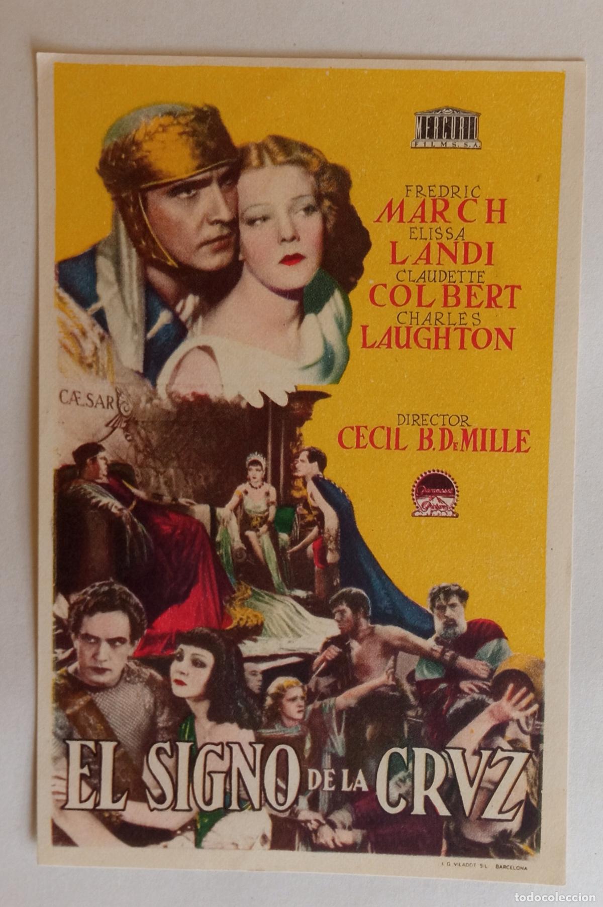 Cine: PROGRAMA DE CINE. FREDRIC MARCH. EL SIGNO DE LA CRUZ