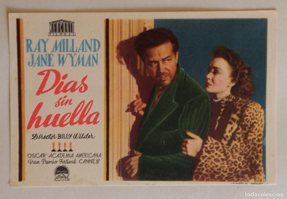 Cine: PROGRAMA DE CINE. RAY MILLAND. D&Iacute;AS SIN HUELLA