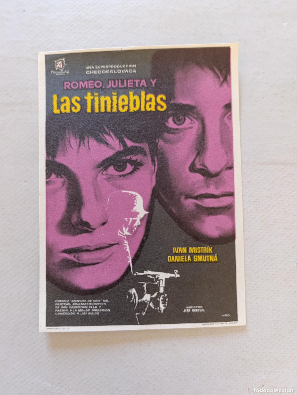 Cine: FOLLETO DE MANO - ROMEO Y JULIETA Y LAS TINIEBLAS - SIN PUBLICIDAD (150D)