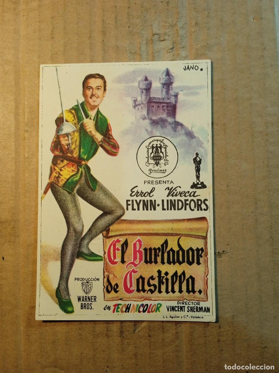 Cine: FOLLETO DE MANO CON PUBLICIDAD EL BURLADOR DE CASTILLA