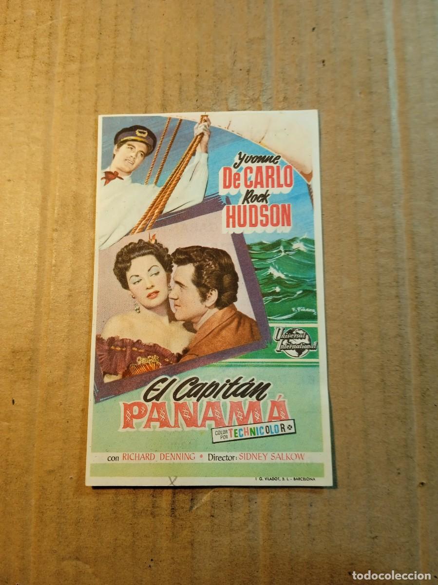 Cine: FOLLETO DE MANO CON PUBLICIDAD EL CAPITAN PANAMA