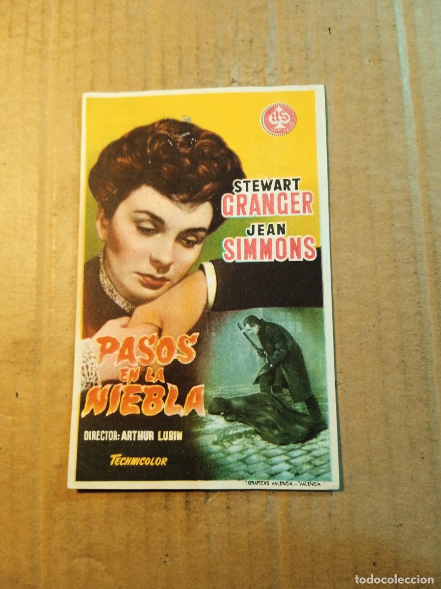 Cine: FOLLETO DE MANO CON PUBLICIDAD PASOS EN LA NIEBLA