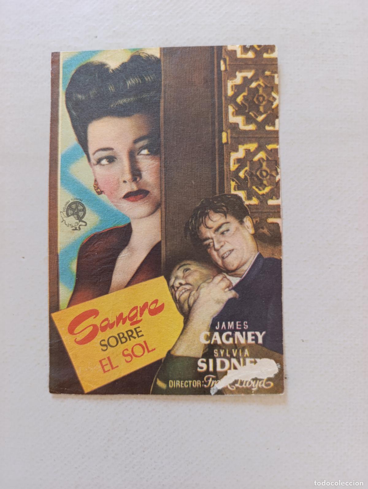 Cine: FOLLETO DE MANO - SANGRE SOBRE EL SOL - JAMES CAGNEY (150E)