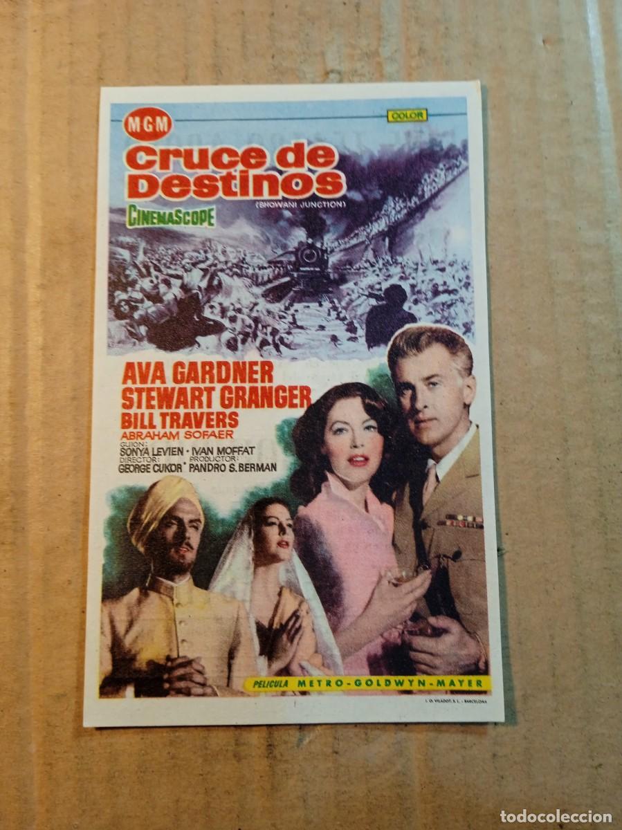 Kino: FOLLETO DE MANO CON PUBLICIDAD CRUCE DE CAMINOS