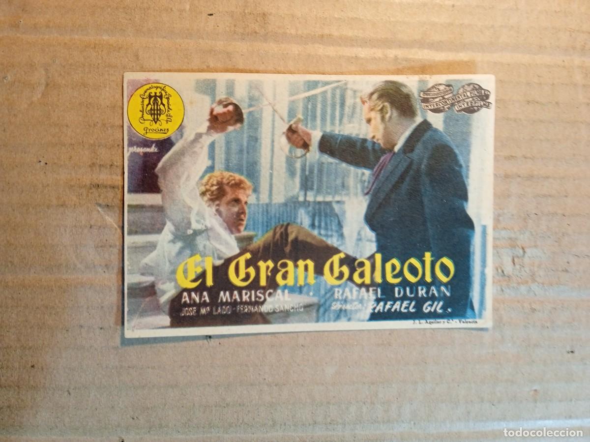 Kino: FOLLETO DE MANO CON PUBLICIDAD EL GRAN GALEOTO